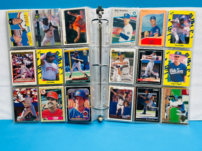 Photo 1 of 195553… final sale no returns/refunds-360 mixed baseball cards in binder