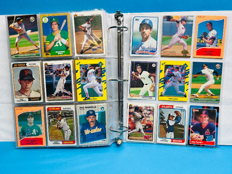 Photo 1 of 195553… final sale no returns/refunds-360 mixed baseball cards in binder