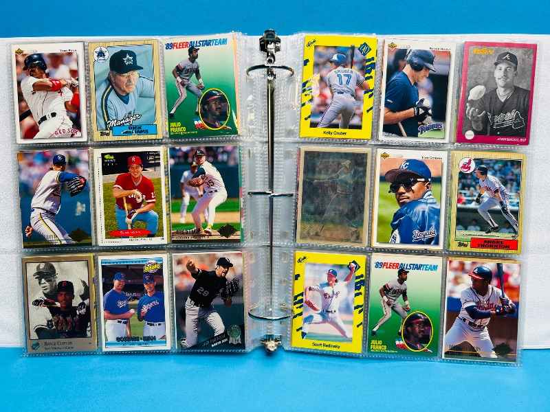 Photo 1 of 195553… final sale no returns/refunds-360 mixed baseball cards in binder