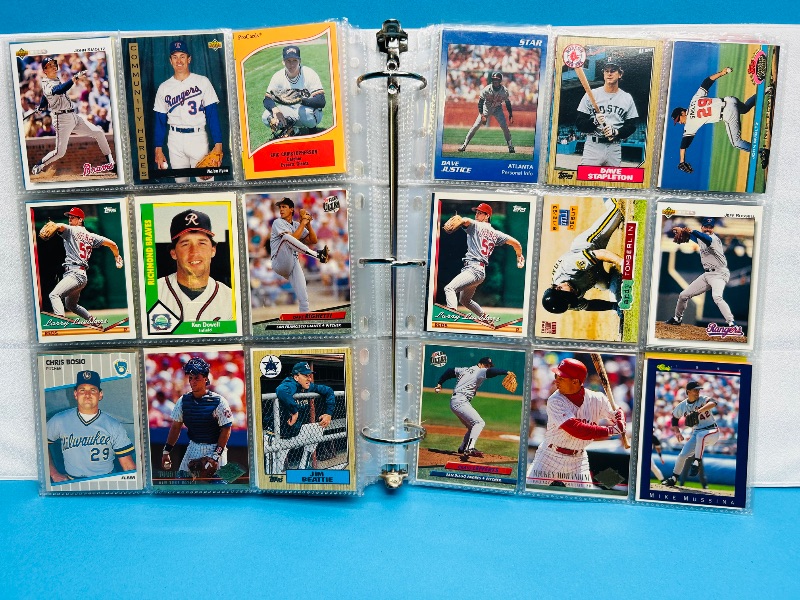 Photo 1 of 195553… final sale no returns/refunds-360 mixed baseball cards in binder