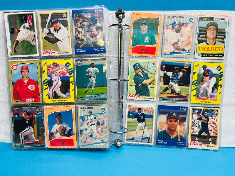 Photo 1 of 195553… final sale no returns/refunds-360 mixed baseball cards in binder