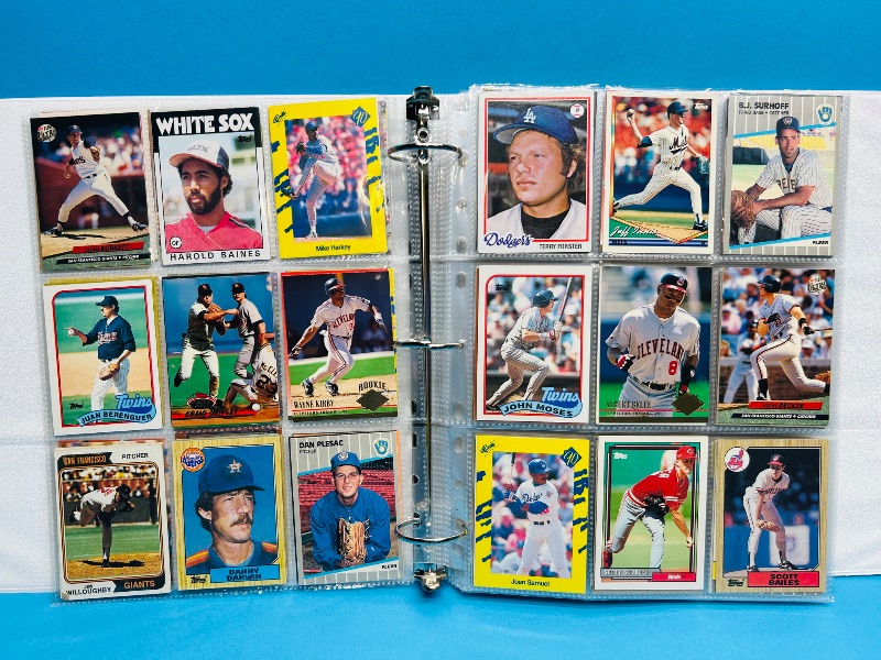 Photo 1 of 195553… final sale no returns/refunds-360 mixed baseball cards in binder