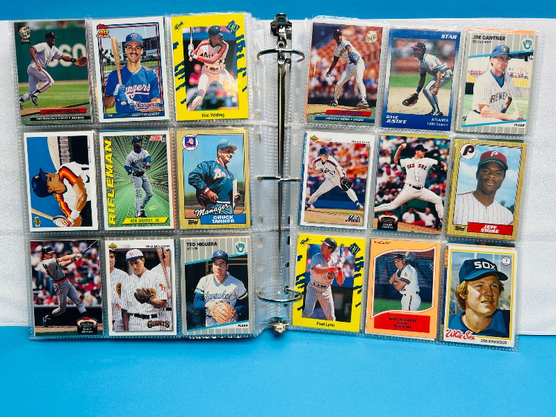 Photo 1 of 195553… final sale no returns/refunds-360 mixed baseball cards in binder
