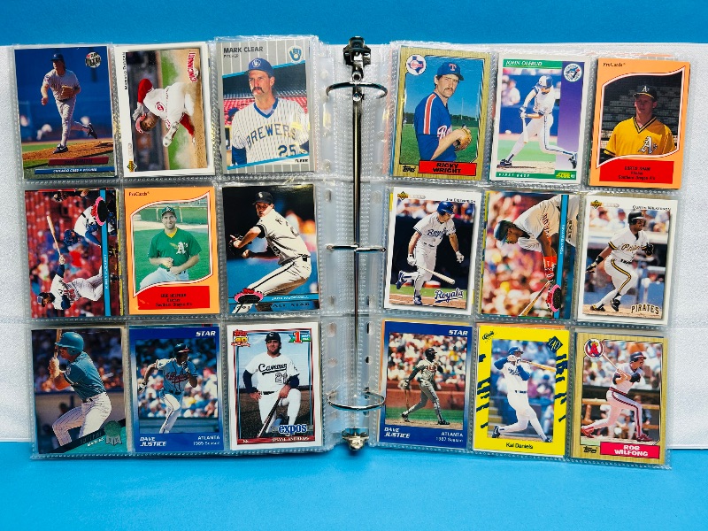 Photo 1 of 195553… final sale no returns/refunds-360 mixed baseball cards in binder