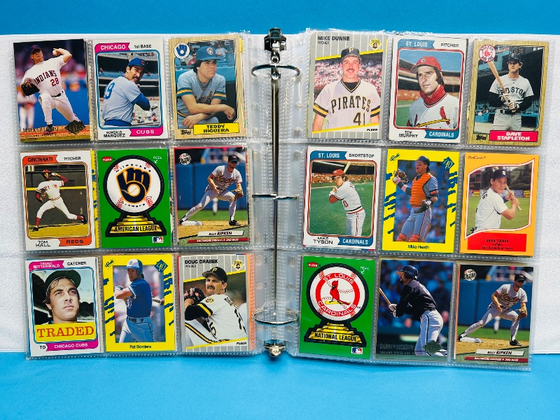 Photo 1 of 195553… final sale no returns/refunds-360 mixed baseball cards in binder