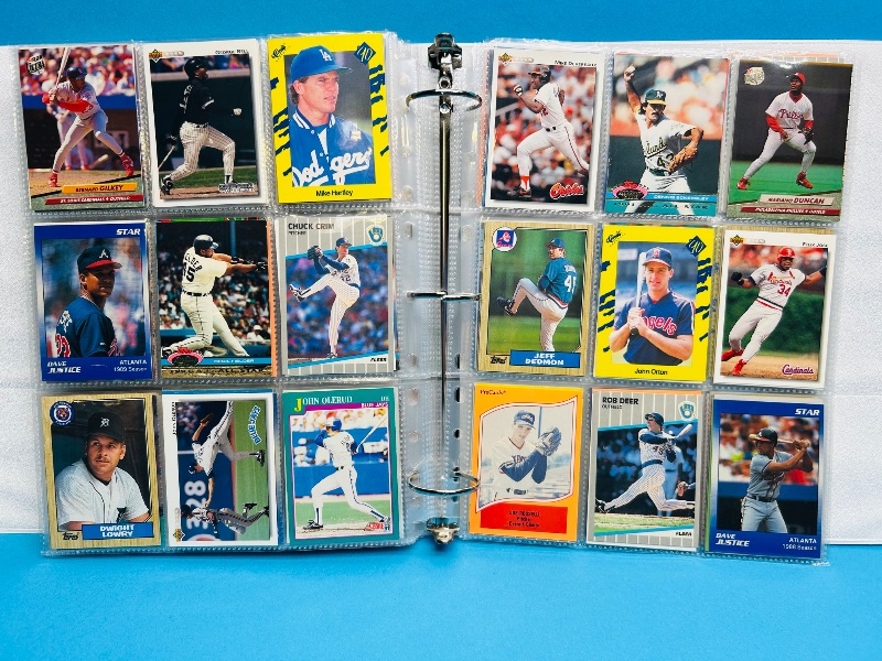 Photo 1 of 195553… final sale no returns/refunds-360 mixed baseball cards in binder