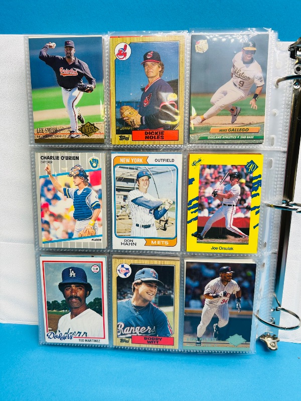 Photo 1 of 195553… final sale no returns/refunds-360 mixed baseball cards in binder
