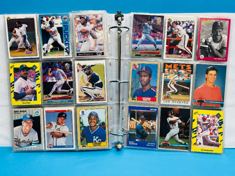 Photo 1 of 195553… final sale no returns/refunds-360 mixed baseball cards in binder