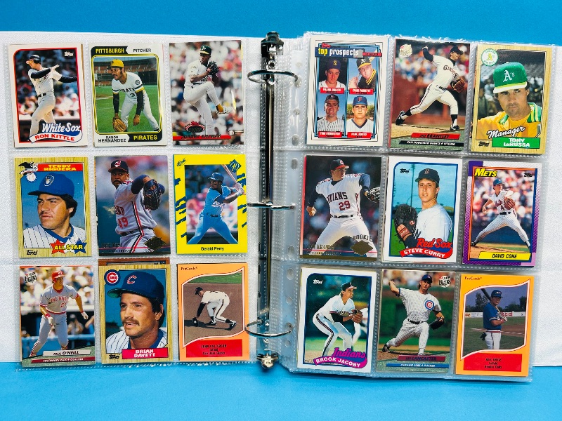 Photo 1 of 195553… final sale no returns/refunds-360 mixed baseball cards in binder
