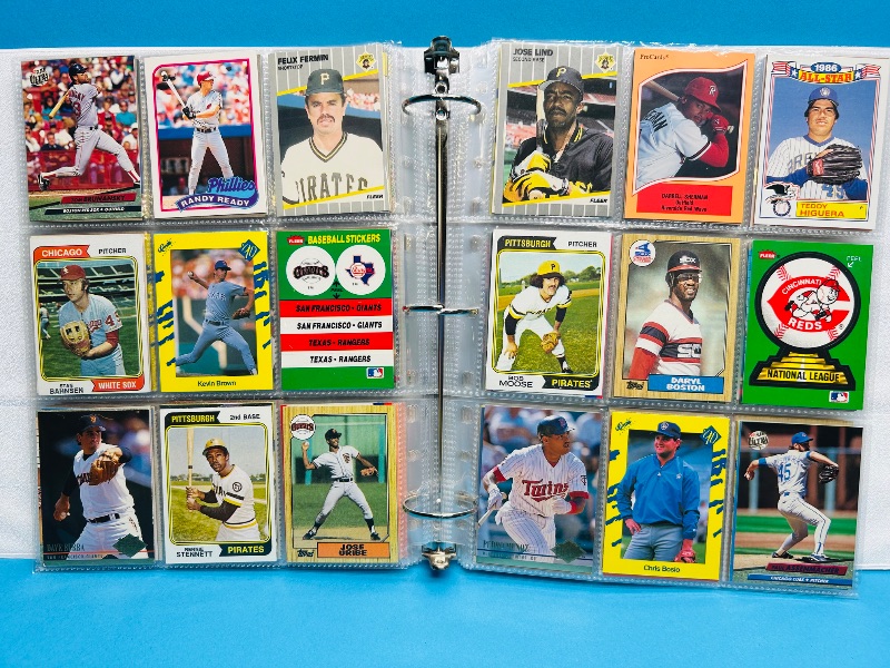 Photo 1 of 195553… final sale no returns/refunds-360 mixed baseball cards in binder