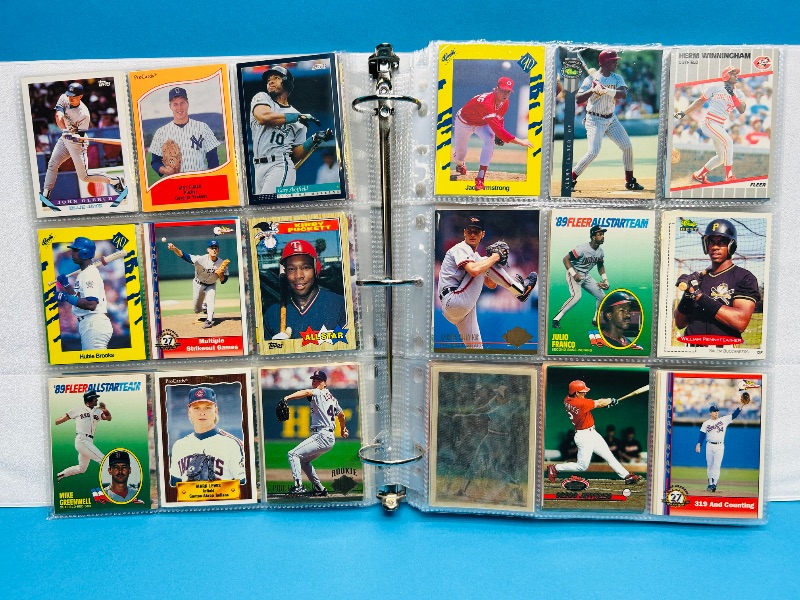 Photo 1 of 195554…  final sale no returns/refunds-360 mixed baseball cards in binder