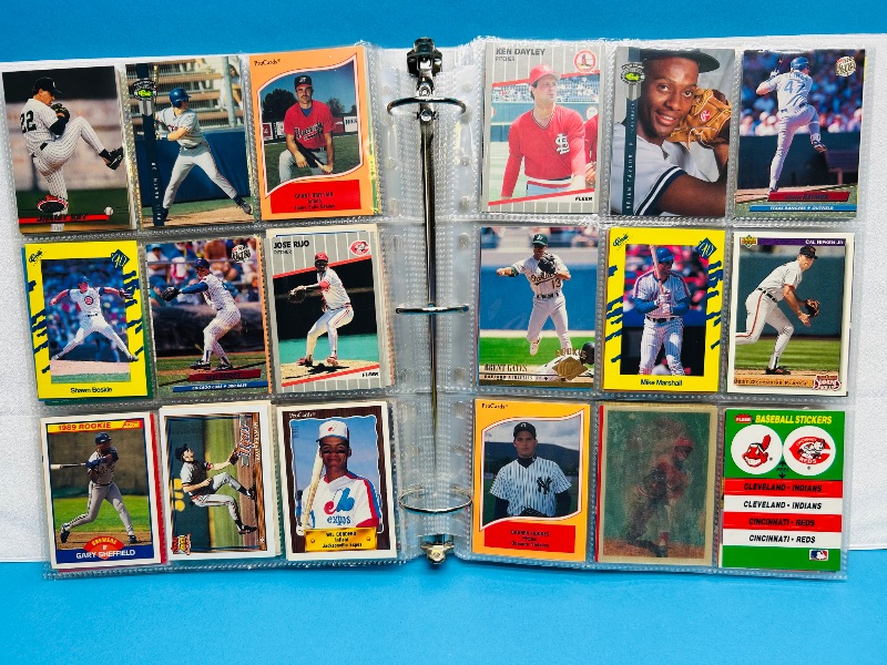 Photo 1 of 195554…  final sale no returns/refunds-360 mixed baseball cards in binder