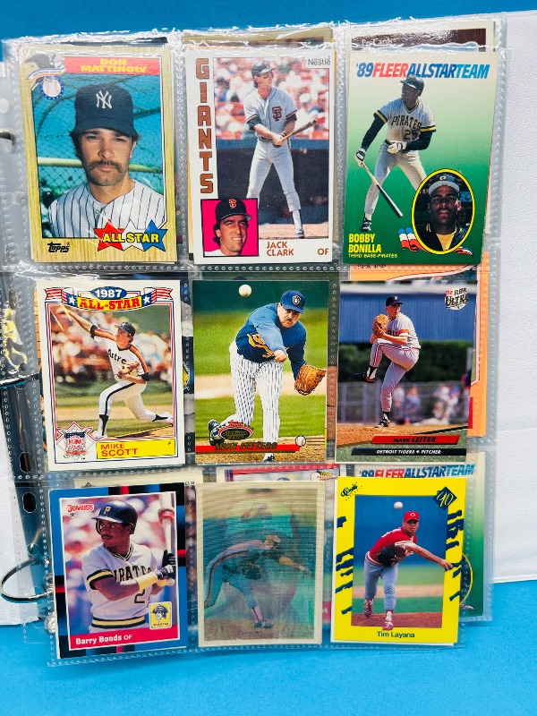 Photo 1 of 195554…  final sale no returns/refunds-360 mixed baseball cards in binder