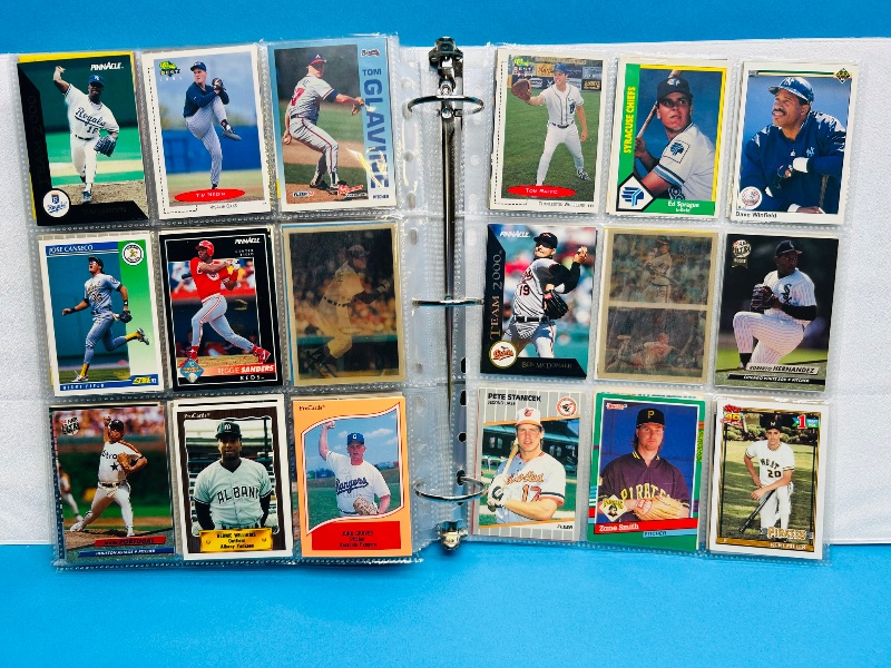 Photo 1 of 195554…  final sale no returns/refunds-360 mixed baseball cards in binder