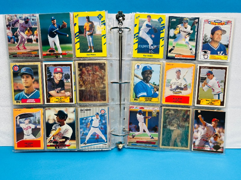 Photo 1 of 195554…  final sale no returns/refunds-360 mixed baseball cards in binder