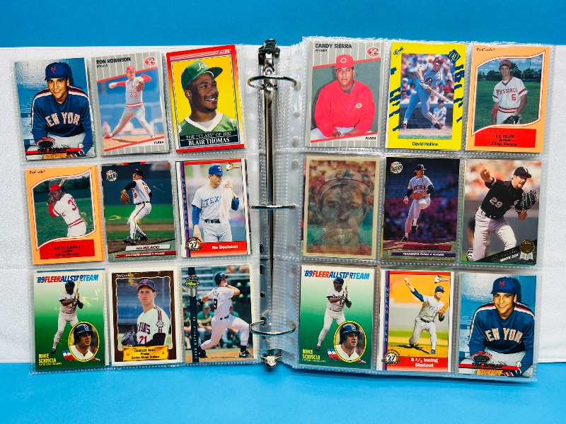 Photo 1 of 195554…  final sale no returns/refunds-360 mixed baseball cards in binder