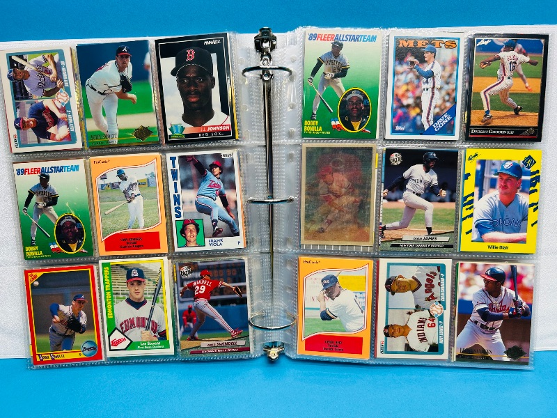 Photo 1 of 195554…  final sale no returns/refunds-360 mixed baseball cards in binder