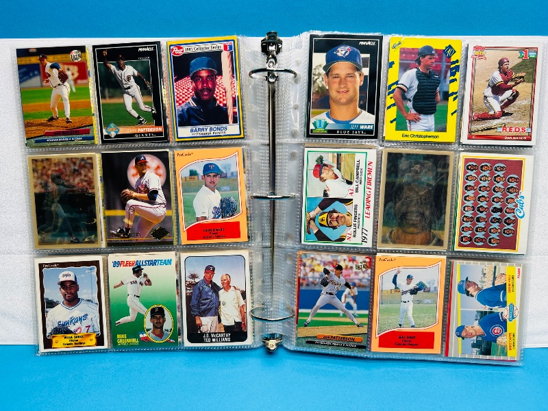 Photo 1 of 195554…  final sale no returns/refunds-360 mixed baseball cards in binder