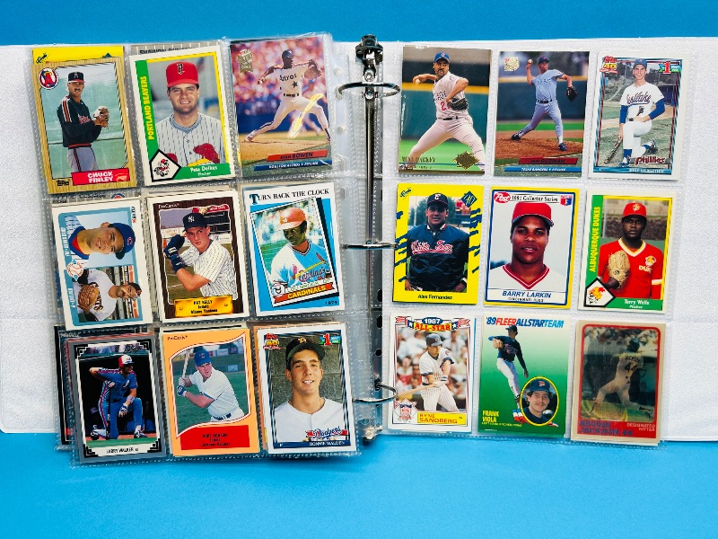 Photo 1 of 195554…  final sale no returns/refunds-360 mixed baseball cards in binder