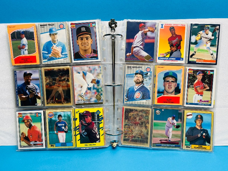 Photo 1 of 195554…  final sale no returns/refunds-360 mixed baseball cards in binder