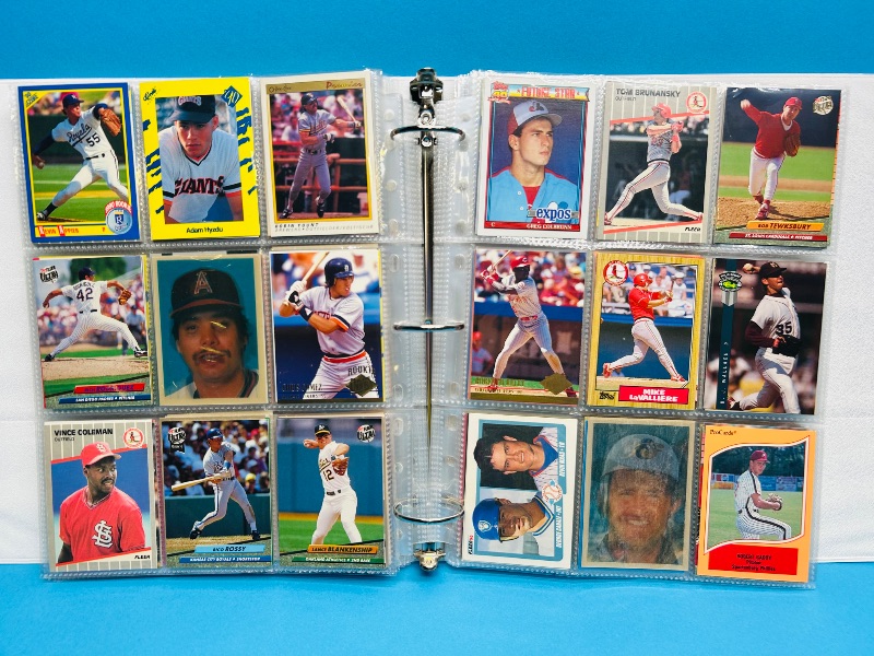 Photo 1 of 195554…  final sale no returns/refunds-360 mixed baseball cards in binder