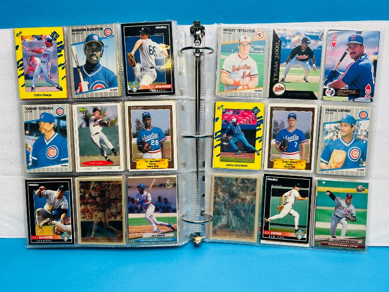 Photo 1 of 195554…  final sale no returns/refunds-360 mixed baseball cards in binder