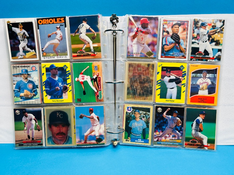 Photo 1 of 195554…  final sale no returns/refunds-360 mixed baseball cards in binder