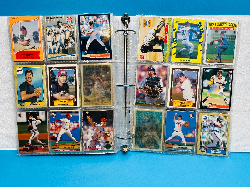 Photo 1 of 195554…  final sale no returns/refunds-360 mixed baseball cards in binder