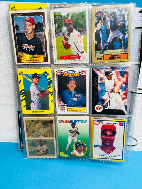 Photo 1 of 195554…  final sale no returns/refunds-360 mixed baseball cards in binder