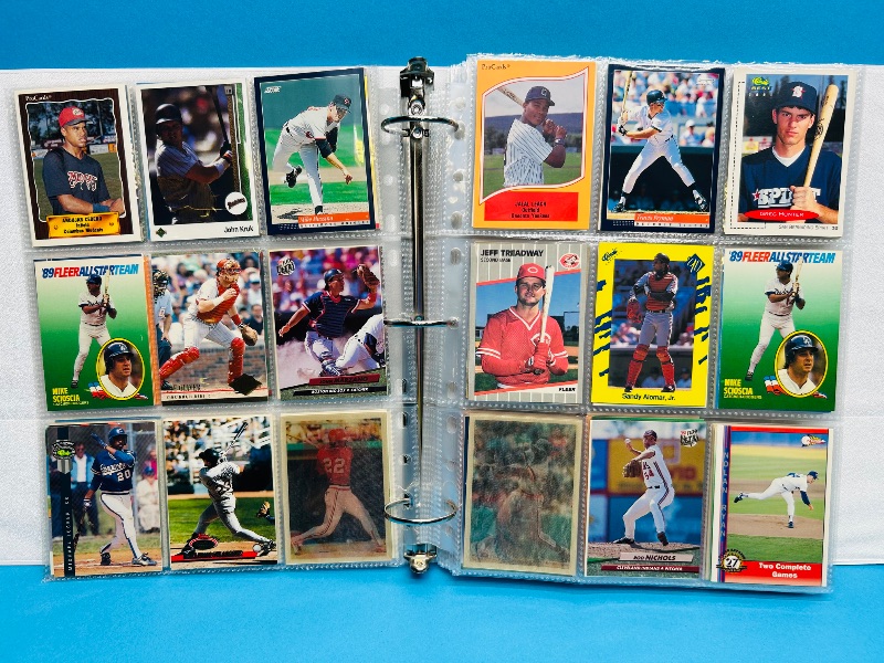 Photo 1 of 195554…  final sale no returns/refunds-360 mixed baseball cards in binder