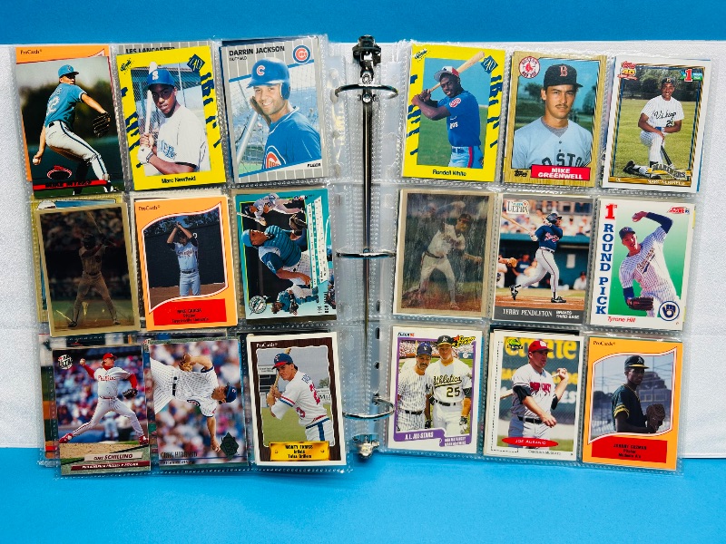 Photo 1 of 195554…  final sale no returns/refunds-360 mixed baseball cards in binder