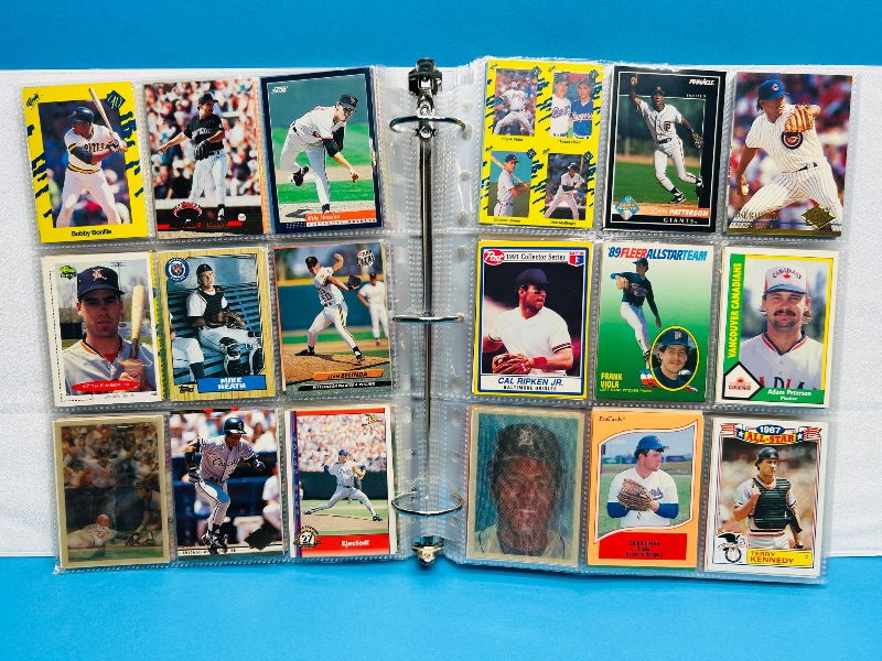 Photo 1 of 195554…  final sale no returns/refunds-360 mixed baseball cards in binder