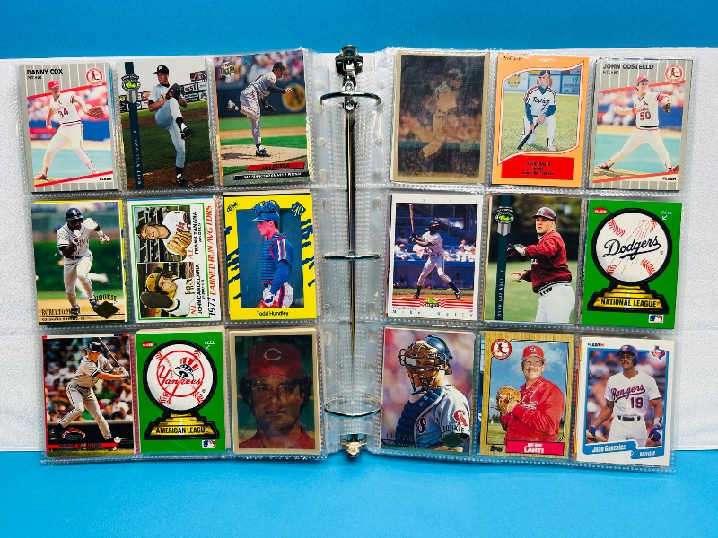 Photo 1 of 195554…  final sale no returns/refunds-360 mixed baseball cards in binder