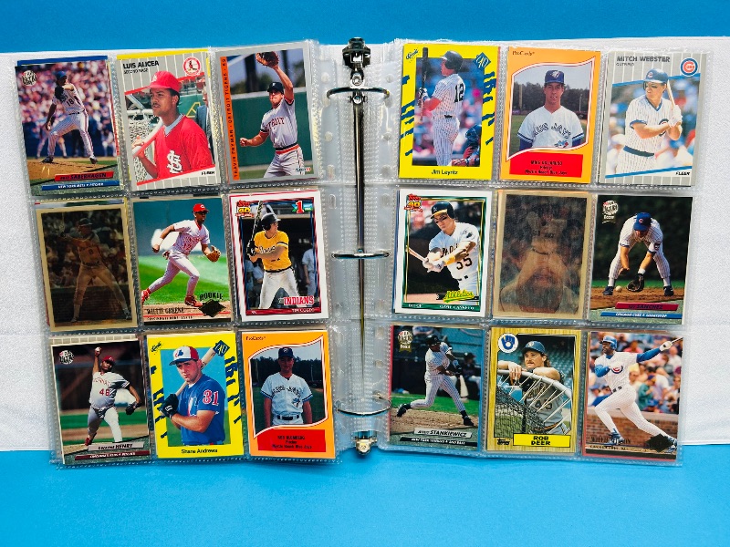 Photo 1 of 195554…  final sale no returns/refunds-360 mixed baseball cards in binder
