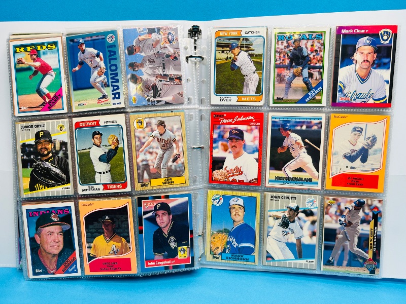 Photo 1 of 195555…  final sale no returns/refunds-360 mixed baseball cards in binder