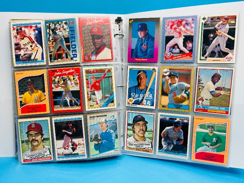 Photo 1 of 195555…  final sale no returns/refunds-360 mixed baseball cards in binder