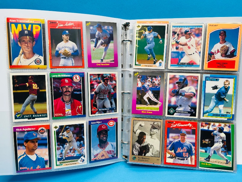 Photo 1 of 195555…  final sale no returns/refunds-360 mixed baseball cards in binder