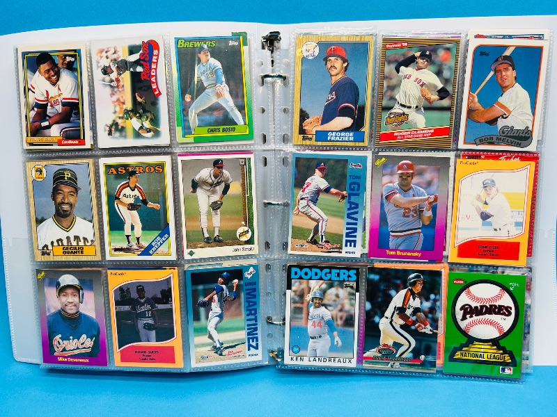 Photo 1 of 195555…  final sale no returns/refunds-360 mixed baseball cards in binder