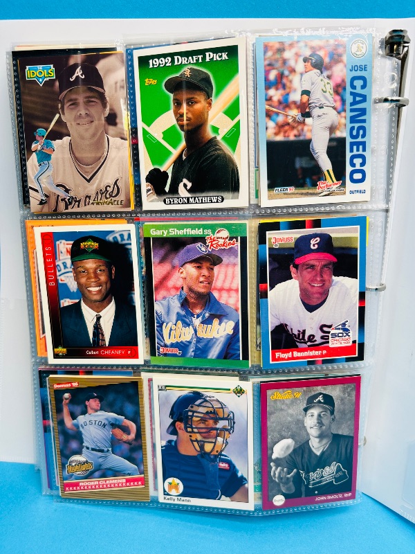 Photo 1 of 195555…  final sale no returns/refunds-360 mixed baseball cards in binder