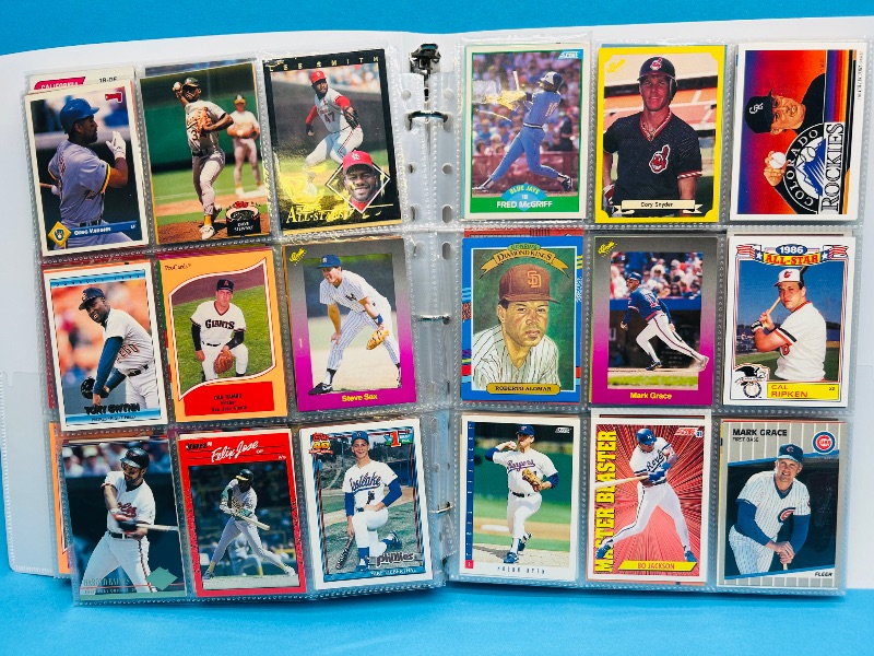 Photo 1 of 195555…  final sale no returns/refunds-360 mixed baseball cards in binder