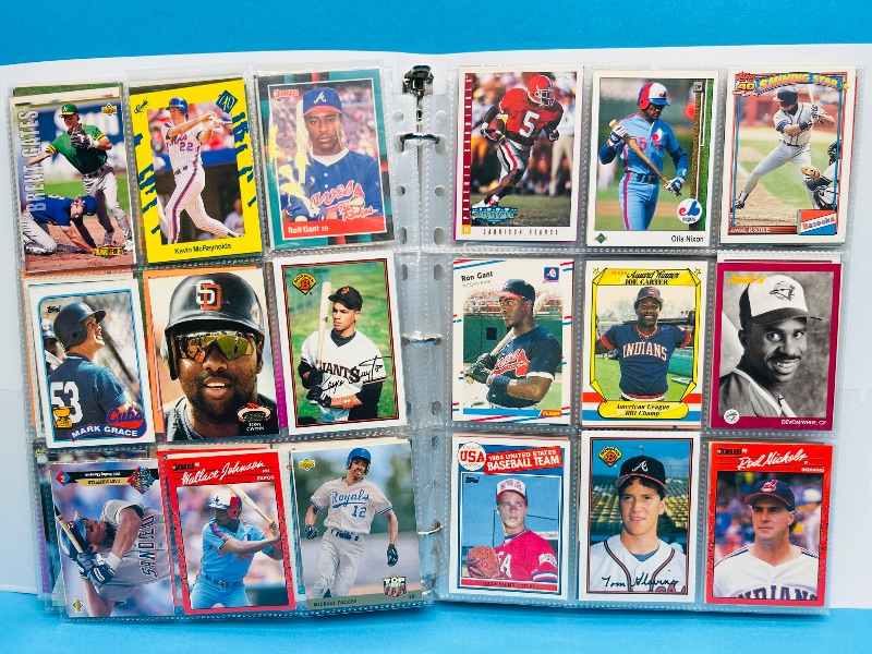 Photo 1 of 195555…  final sale no returns/refunds-360 mixed baseball cards in binder