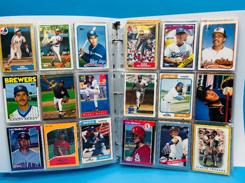 Photo 1 of 195555…  final sale no returns/refunds-360 mixed baseball cards in binder