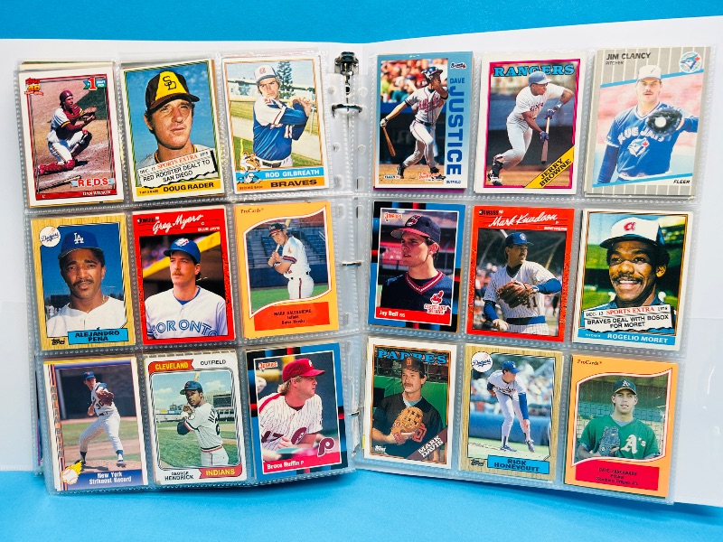 Photo 1 of 195555…  final sale no returns/refunds-360 mixed baseball cards in binder
