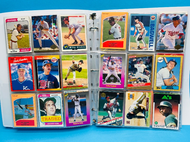Photo 1 of 195555…  final sale no returns/refunds-360 mixed baseball cards in binder