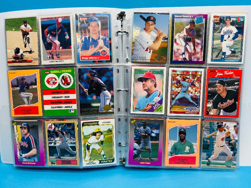 Photo 1 of 195555…  final sale no returns/refunds-360 mixed baseball cards in binder