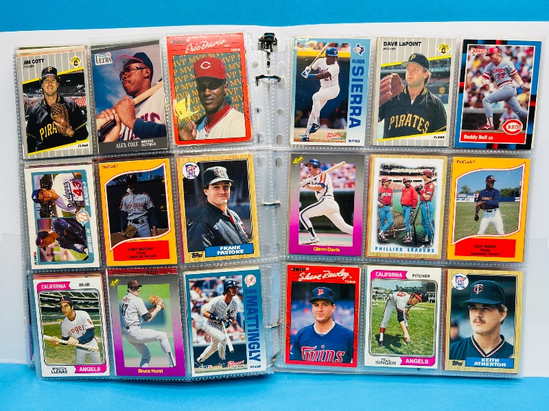 Photo 1 of 195555…  final sale no returns/refunds-360 mixed baseball cards in binder