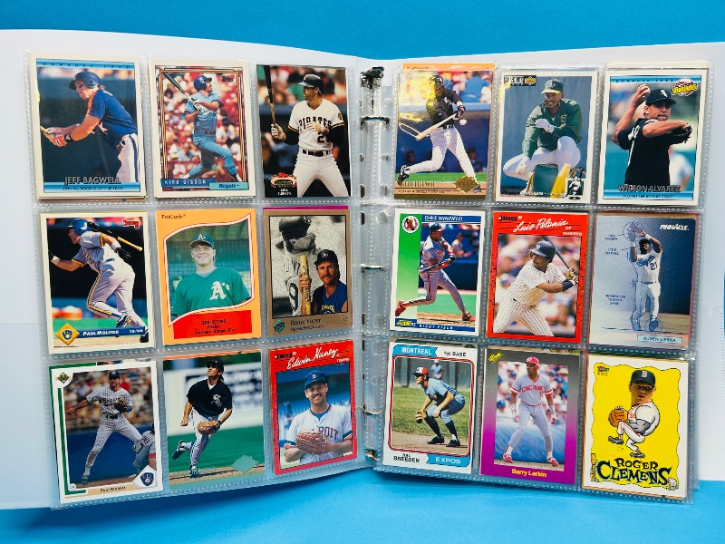 Photo 1 of 195555…  final sale no returns/refunds-360 mixed baseball cards in binder