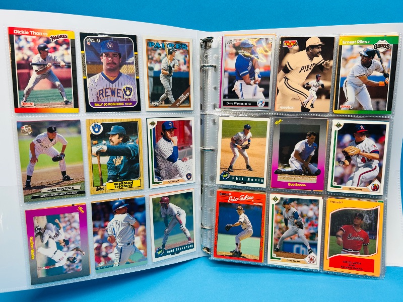 Photo 1 of 195555…  final sale no returns/refunds-360 mixed baseball cards in binder