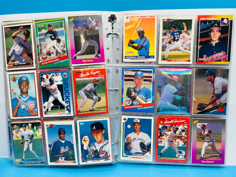 Photo 1 of 195555…  final sale no returns/refunds-360 mixed baseball cards in binder