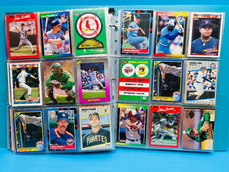 Photo 1 of 195556…  final sale no returns/refunds-360 mixed baseball cards in binder